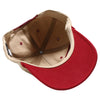 PB286 Five Panel Khaki Two-Tone Rope Unstructured [Khaki/Burgundy]