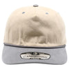 PB286 Five Panel Khaki Two-Tone Rope Unstructured [Khaki/Gray]