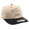 PB286 Five Panel Khaki Two-Tone Rope Unstructured [Khaki/Black]