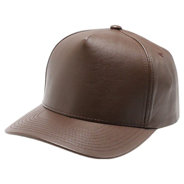 PB282 PU Leather 5 Panel High Frame [Brown]