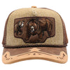 Straw Amaze In Animal Bear Hat (Khaki/Brown)