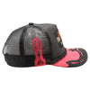 Straw Amaze In Animal Rooster Hat (Black/Red)