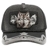 Straw Amaze In Animal Wolf Hat (Black)