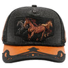 Straw Amaze In Animal Horse Hat (Black/Orange)