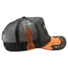 Straw Amaze In Animal Horse Hat (Black/Orange)