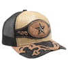 New Straw Star Hat (Khaki/Black)