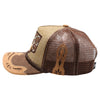 Straw Amaze In Animal Longhorn Hat (Khaki/Brown)