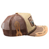 Straw Amaze In Animal Longhorn Hat (Khaki/Brown)