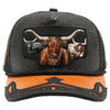 Straw Amaze In Animal Longhorn Hat (Black/Orange)