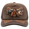 Straw Amaze In Animal Longhorn Hat (Brown)