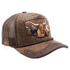 Straw Amaze In Animal Longhorn Hat (Brown)