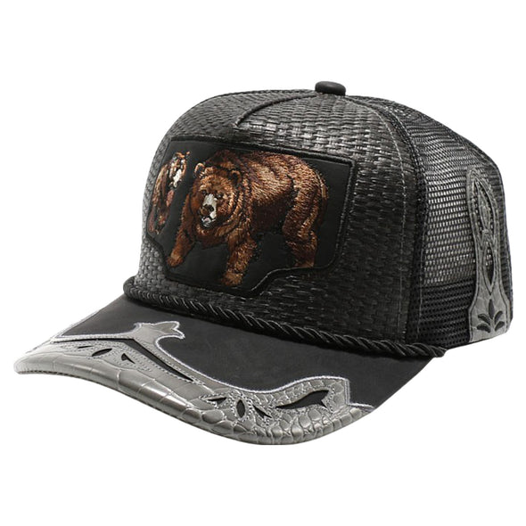 Straw Amaze In Animal Bear Hat (Black)