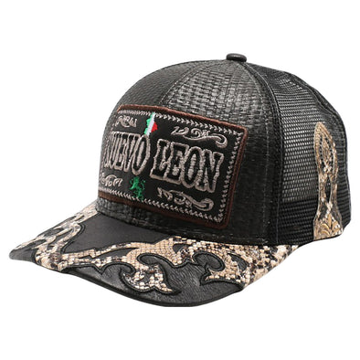 New Straw Nuevo Leon Hat (Black)