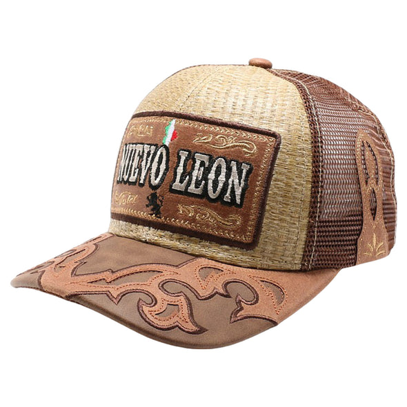 New Straw Nuevo Leon Hat (Khaki/Brown)