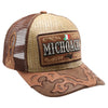 New Straw Michoacan Hat (Khaki/Brown)