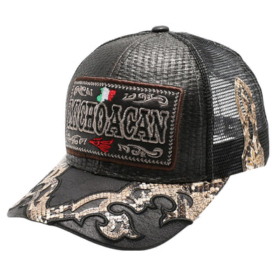 New Straw Michoacan Hat (Black)