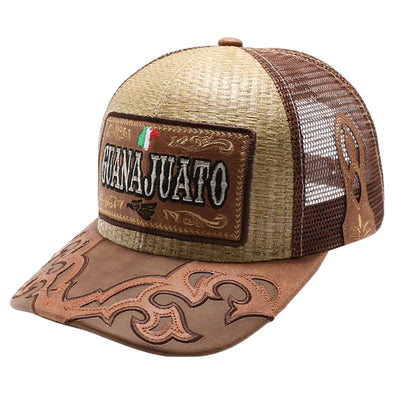 New Straw Guanajuato Hat (Khaki/Brown)