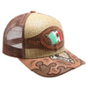 New Straw MX Flag Hat (Khaki/Brown)