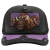 Straw Amaze In Animal Buffalo Hat (Black/Purple)