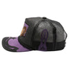 Straw Amaze In Animal Buffalo Hat (Black/Purple)