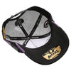 Straw Amaze In Animal Buffalo Hat (Black/Purple)