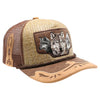 Straw Amaze In Animal Wolf Hat (Khaki/Brown)