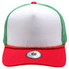 Cambridge Print Visor Rope MX Flag Hat (White/Green/Red)