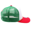 Cambridge Print Visor Rope MX Flag Hat (White/Green/Red)