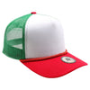 Cambridge Print Visor Rope MX Flag Hat (White/Green/Red)