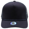 Cambridge Print Visor Rope USA Flag Hat (Navy)