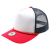Cambridge Print Visor Rope USA Flag Hat (White/Navy/Red)