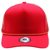 Cambridge Print Visor Rope MX Flag Hat (Red)