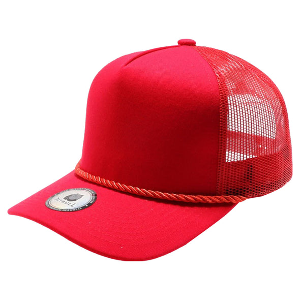 Cambridge Print Visor Rope MX Flag Hat (Red)