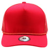 Cambridge Print Visor Rope USA Flag Hat (Red)
