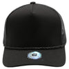 Cambridge Print Visor Rope USA Flag Hat (Black)