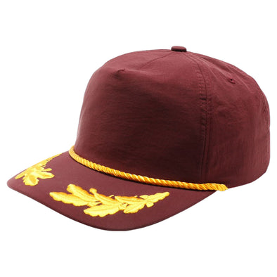 PB320 Bayleaf-2 5Panel Unstructured Cap (Burgundy)