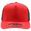 PB315 Plain Punch Cambridge 5Panel High Frame (Red/Black)