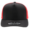 PB315 Plain Punch Cambridge 5Panel High Frame (Black/Red)