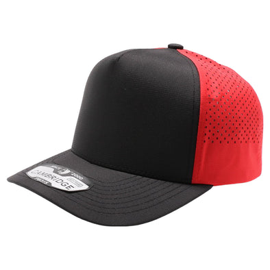 PB315 Plain Punch Cambridge 5Panel High Frame (Black/Red)