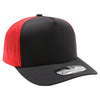 PB315 Plain Punch Cambridge 5Panel High Frame (Black/Red)