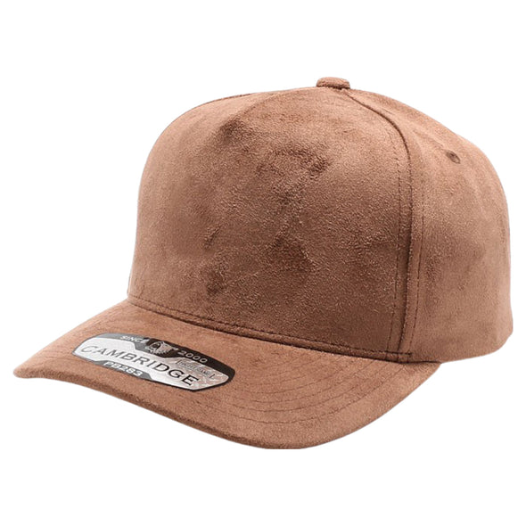 PB283 5-Panel Suede Snapback (Brown)