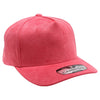 PB283 5-Panel Suede Snapback (Red)