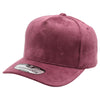 PB283 5-Panel Suede Snapback (Burgundy)