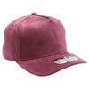 PB283 5-Panel Suede Snapback (Burgundy)