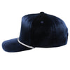 PB281  5-Panel Velvet Rope Snapback (Navy)