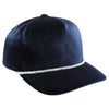 PB281  5-Panel Velvet Rope Snapback (Navy)