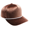 PB281  5-Panel Velvet Rope Snapback (Brown)