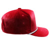 PB281  5-Panel Velvet Rope Snapback (Red)