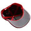 PB281  5-Panel Velvet Rope Snapback (Red)