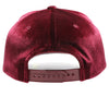 PB281  5-Panel Velvet Rope Snapback (Burgundy)